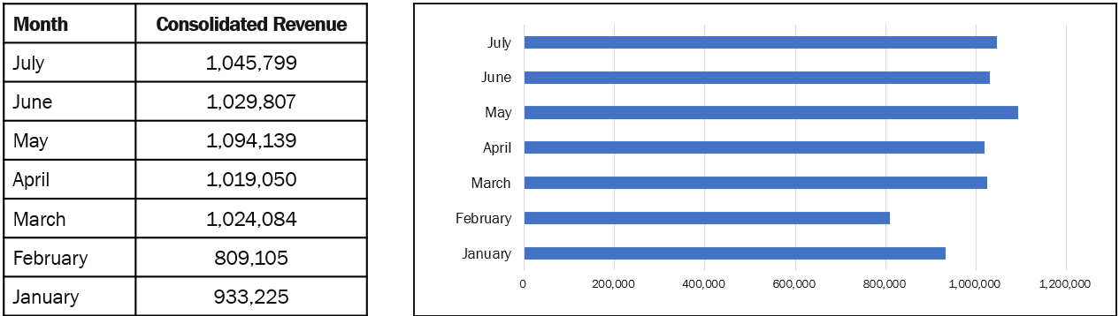 Monthly Revenue
