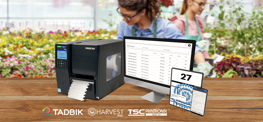 Unique Harvest RFID Software and Tadbik Plant Tags Work with Our Thermal Printers to Deliver A Complete Plant Inventory Printing and Tracking System