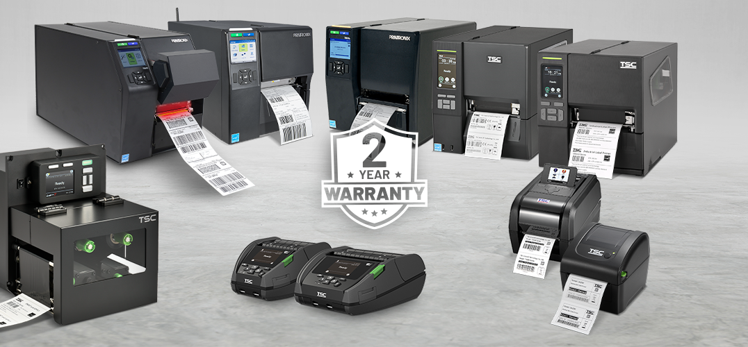 Our Confidence in Printer Quality and Durability is Backed by a Standard 2-Year Warranty on All Products