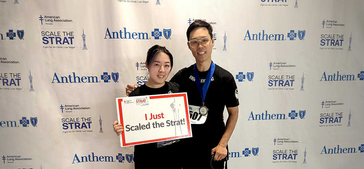 Meet our Graphic Designer, Hanna Ko, Who Scaled the Strat Hotel for the American Lung Association