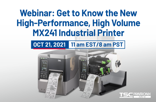 Conozca la nueva impresora industrial MX241 de gran volumen y alto rendimiento