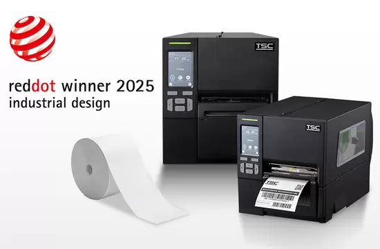 La impresora linerless de la serie MB241 de TSC Auto ID gana el premio Red Dot